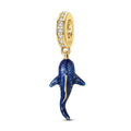 Golden Luminous Whale Shark Charm