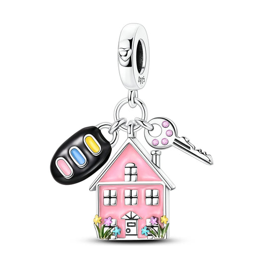 Family House Key Charm