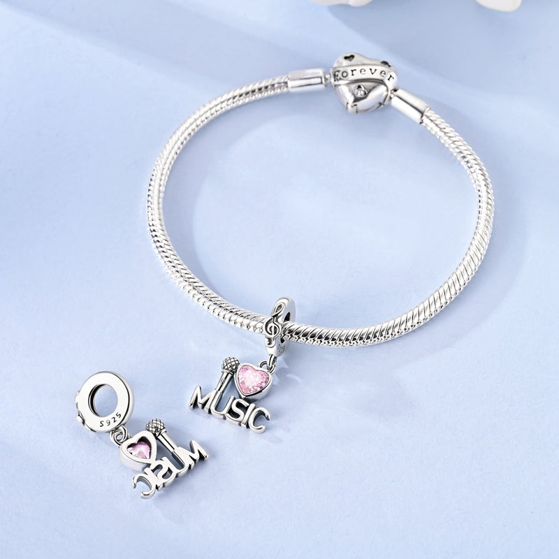 I Love Music Charm