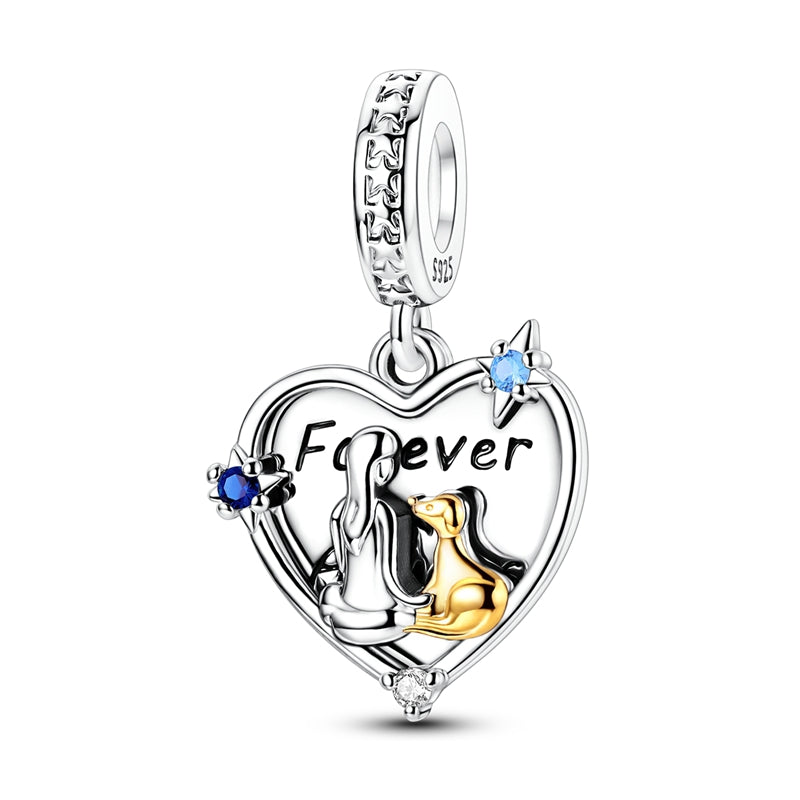Girl and Puppy Charm