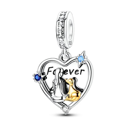 Girl and Puppy Charm