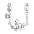 Cat Catching Butterfly Charm