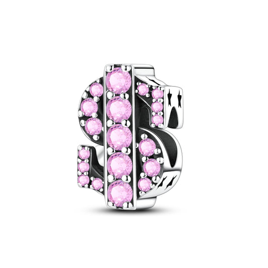 Pink Dollar Charm
