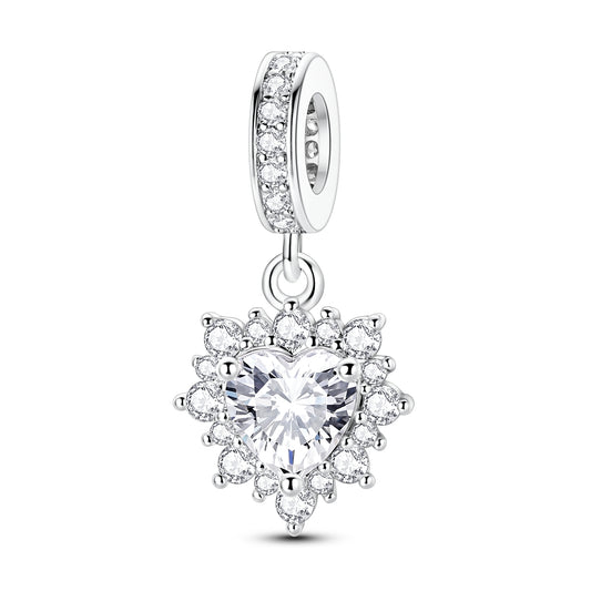 Sparkling Heart Charm