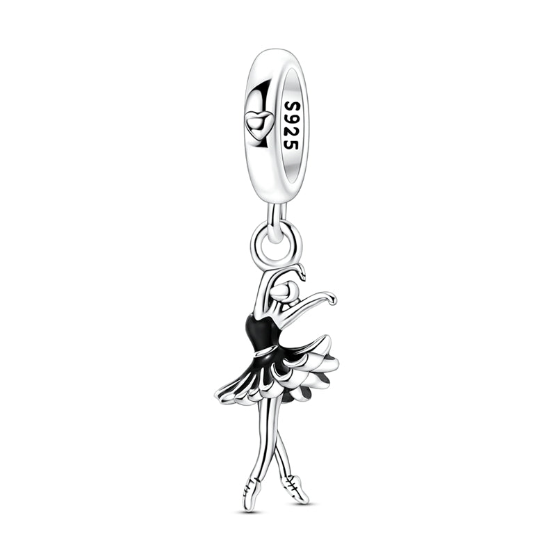 Black Swan Ballerina Charm