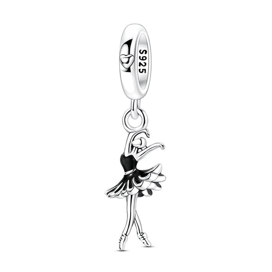 Black Swan Ballerina Charm