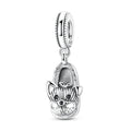 Winter Scribbled Puppy Fur Slippers Charm