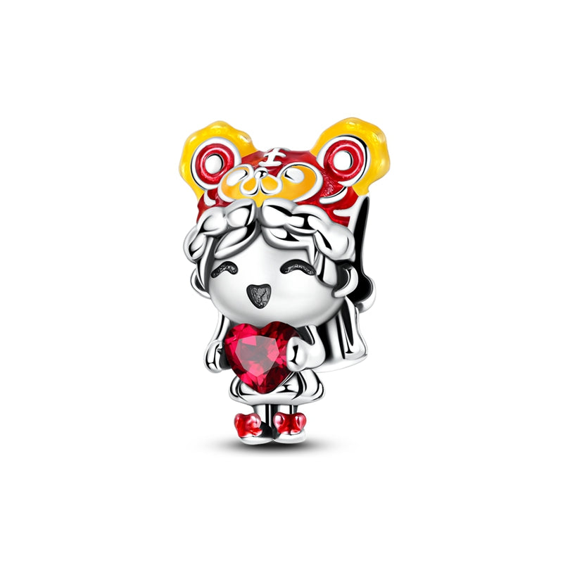 New Year Girl Charm