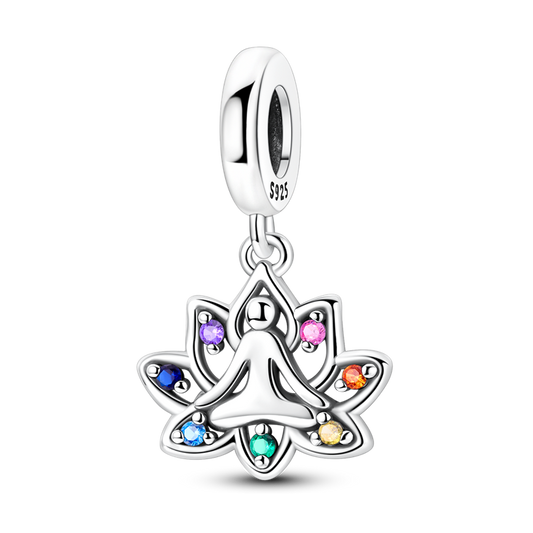 Yoga Lotus Charm