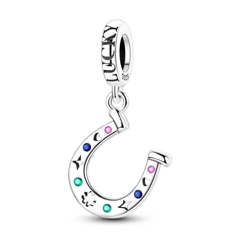 Hollow Lucky Horseshoe Charm