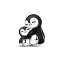 Winter Penguin Parent-Child Charm