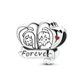 Valentine's Day Couple's Double Heart Charm