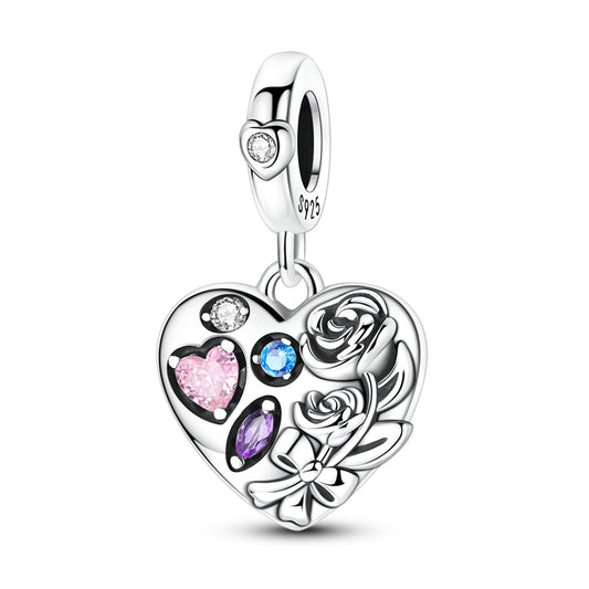 Valentine's Day Special - Heart-shaped Rose Chocolate Charm