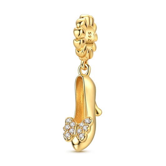 Butterfly High-Heeled Shoe Charm
