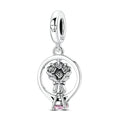 Diamond Ring and Bouquet Charm