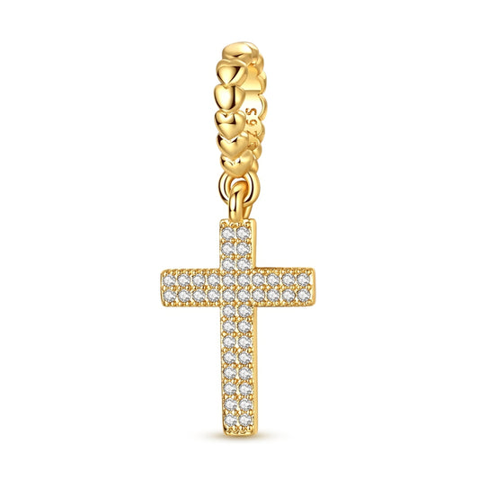 Gold Cross Charm