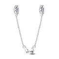 Valentine's Day Holding Hands Rubber Stopper Safety Chain