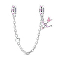 Valentine's Day Cupid's Arrow Rubber Plug Safety Chain