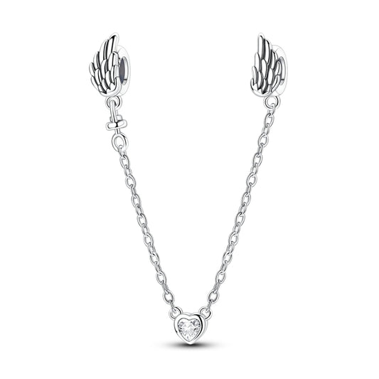 Angel Wings Rubber Plug Safety Chain