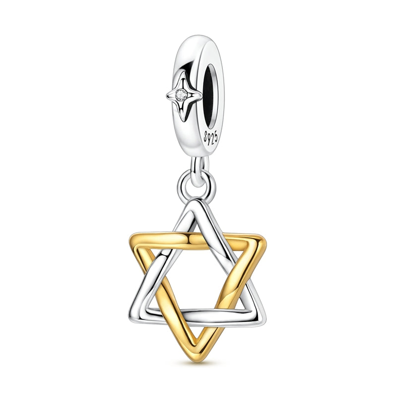 Six-Pointed Star Series - Hollowed-Out Six-Pointed Star Charm