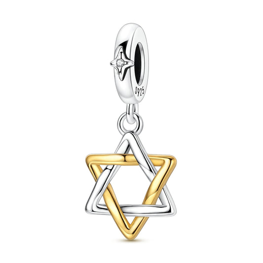 Six-Pointed Star Series - Hollowed-Out Six-Pointed Star Charm