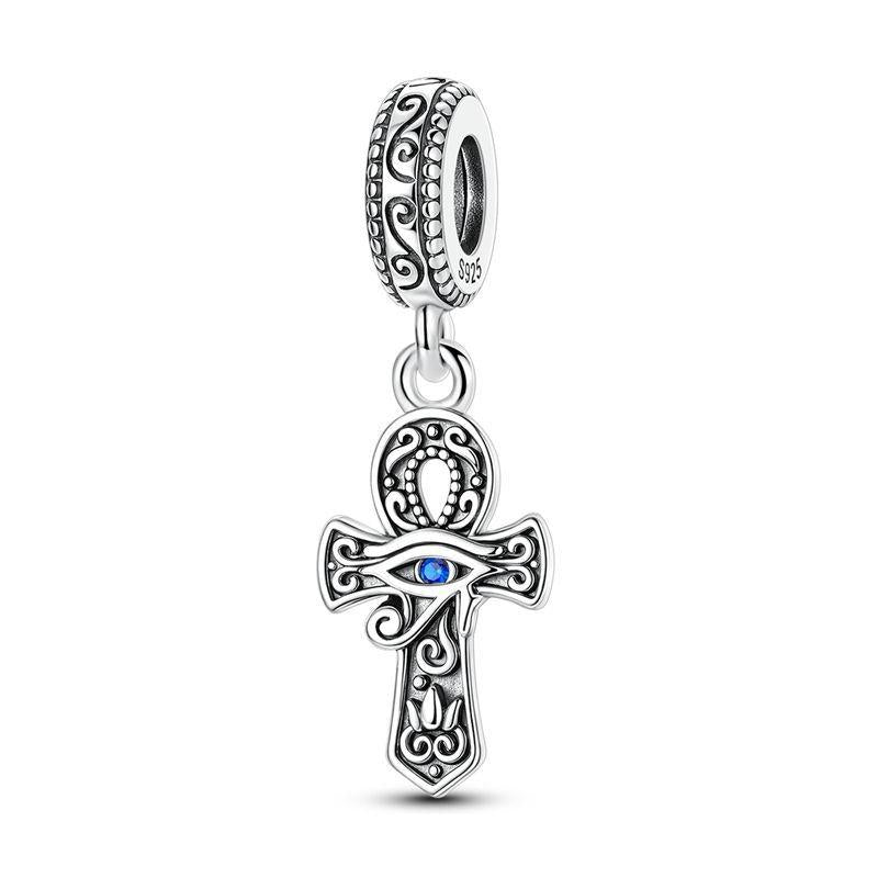 Anka Cross Horus Eye Charm