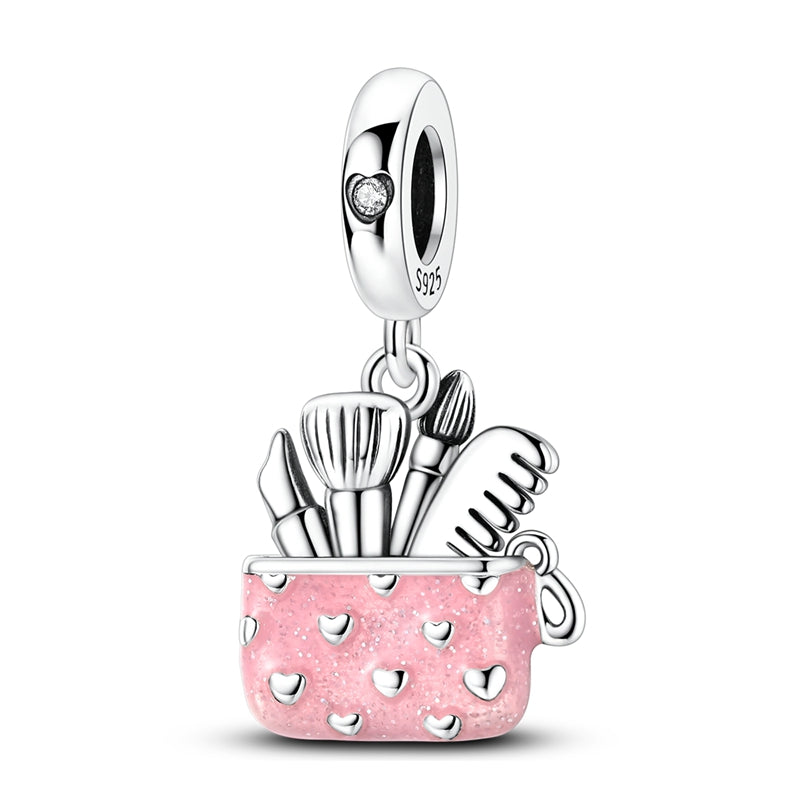 Pink Cosmetic Bag Charm