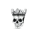Vintage Crown Skull Charm