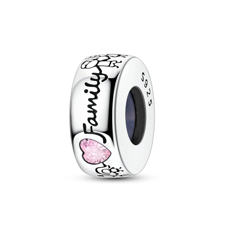 Family Silicone Stopper Clip Charm