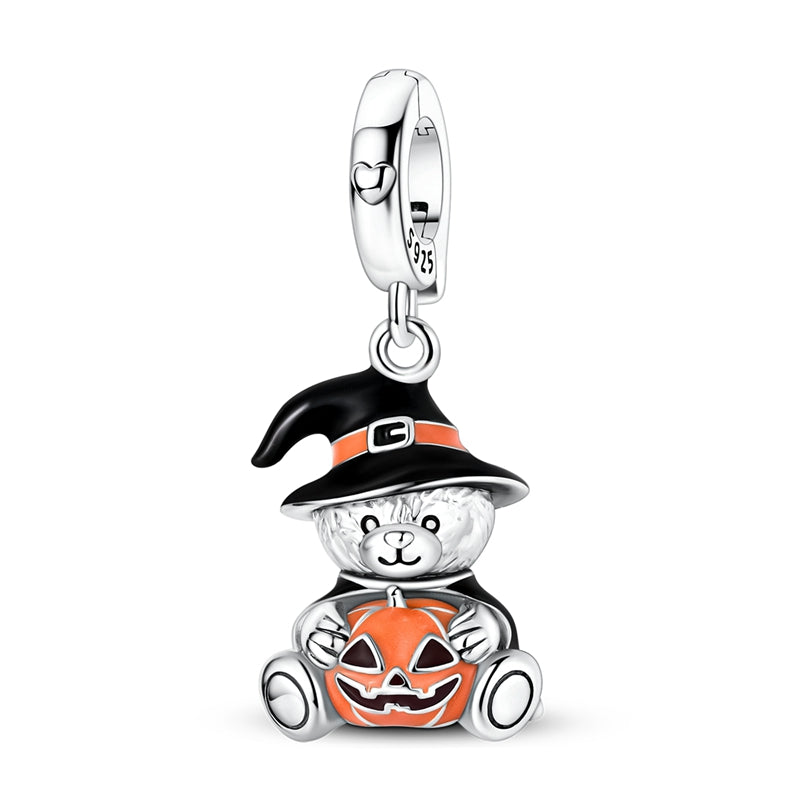 Pumpkin Bear Universal Clasp Charm