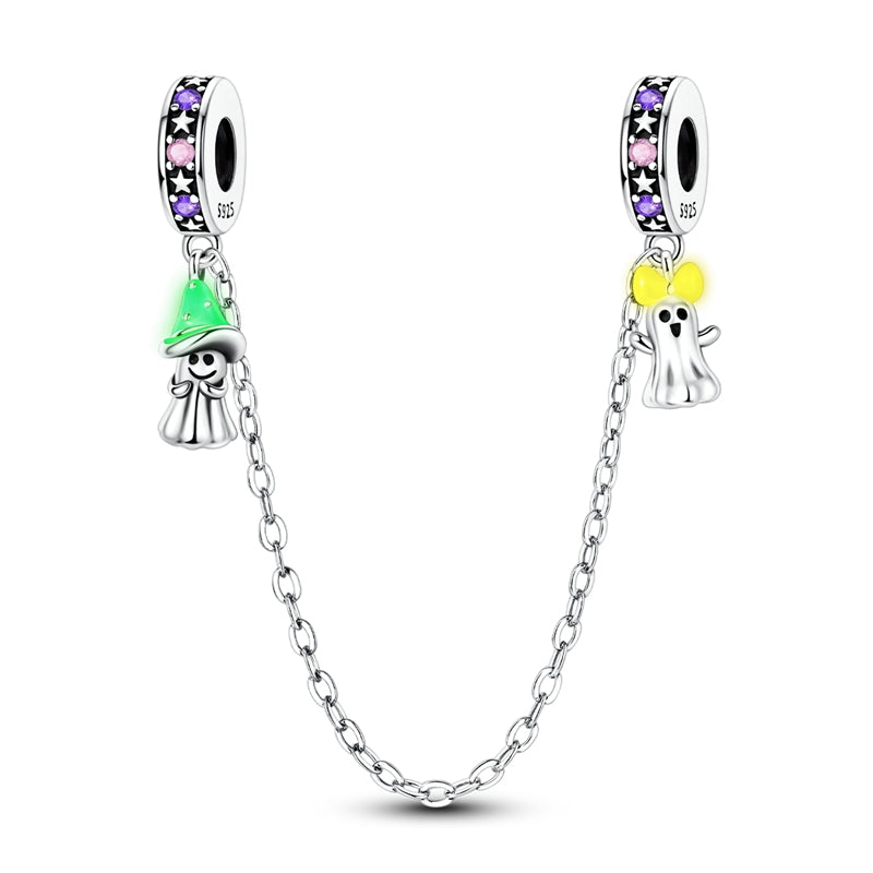 Cute Ghost Silicone Stopper Safety Chain
