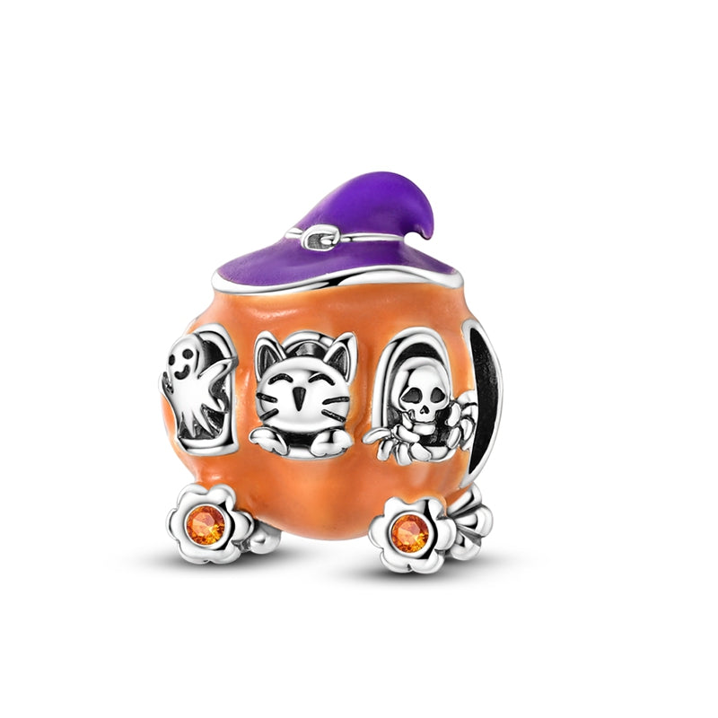Glow-in-the-Dark Pumpkin Car Charm
