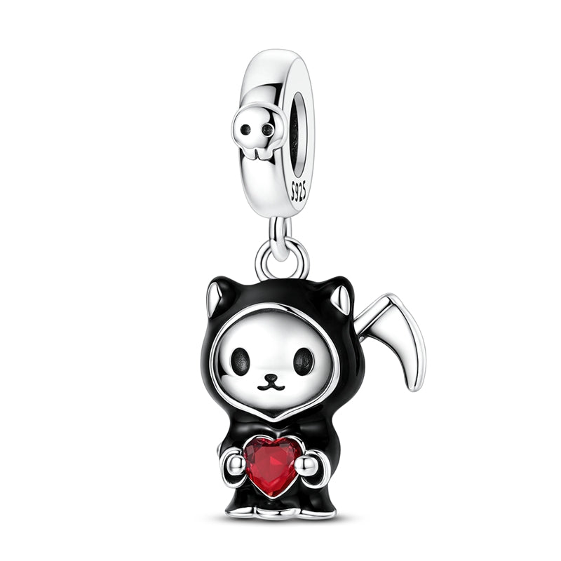 Grim Reaper Cat Charm