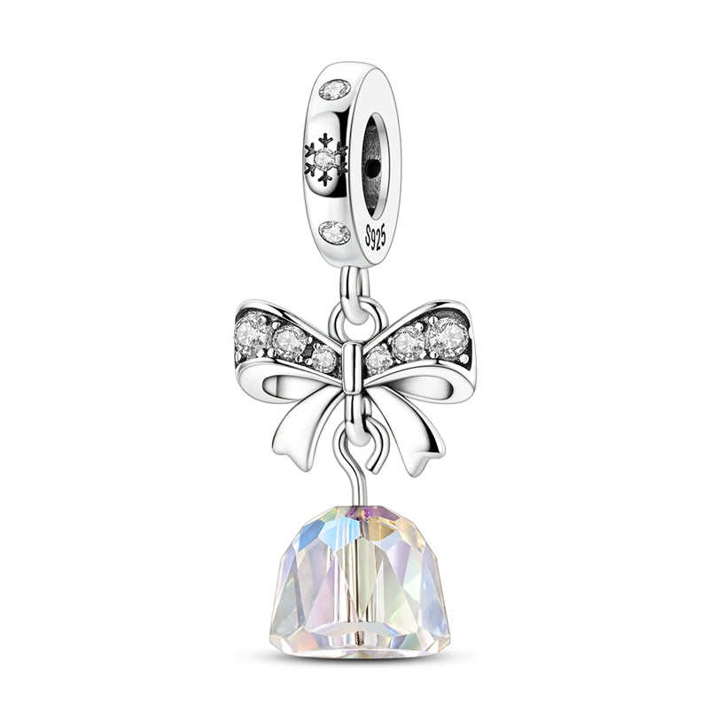 Christmas Bow Bell Charm