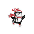 Ice Skating Penguin Charm
