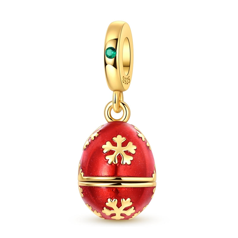 Openable Snowflake Easter Egg Charm