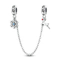 Snowflake Reindeer Silicone Stopper Safety Chain