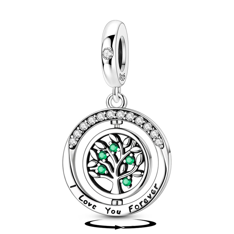 Rotating Tree Of Life Charm