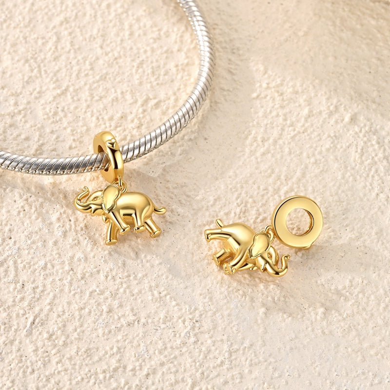 Gold Elephant Charm
