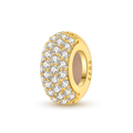 Gold Sparkling Silicone Stopper Spacer Charm