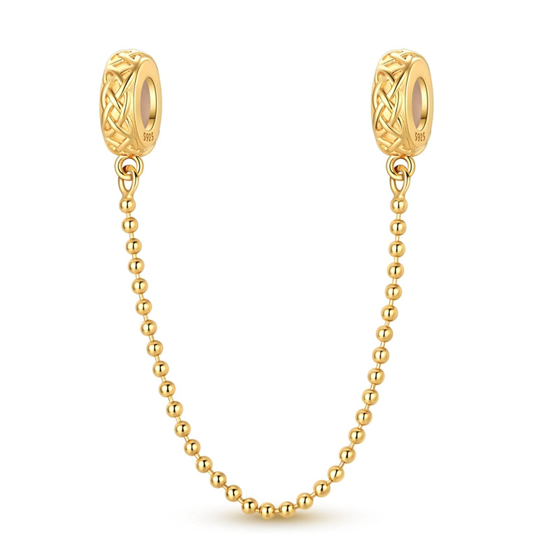Gold Celtic Knot Safety Chain