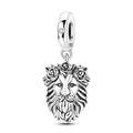 Rose Lion Charm