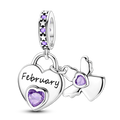 February Guardian Angel Charm (Guardian Angel Birthstone Series)