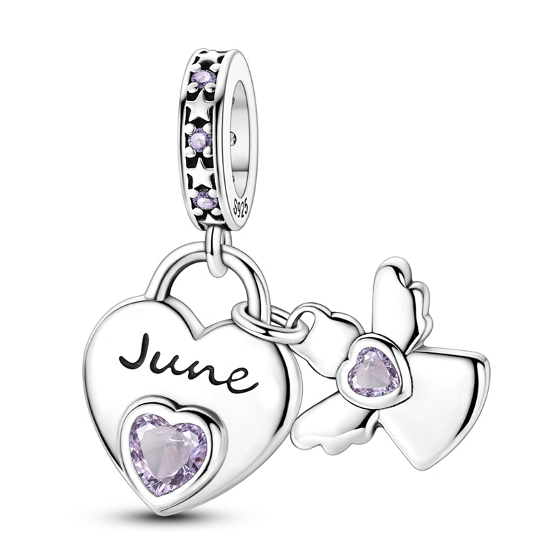 June Guardian Angel Charm (Guardian Angel Birthstone Series)