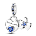 September Guardian Angel Charm (Guardian Angel Birthstone Series)