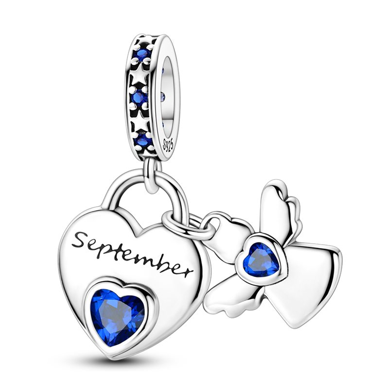 September Guardian Angel Charm (Guardian Angel Birthstone Series)