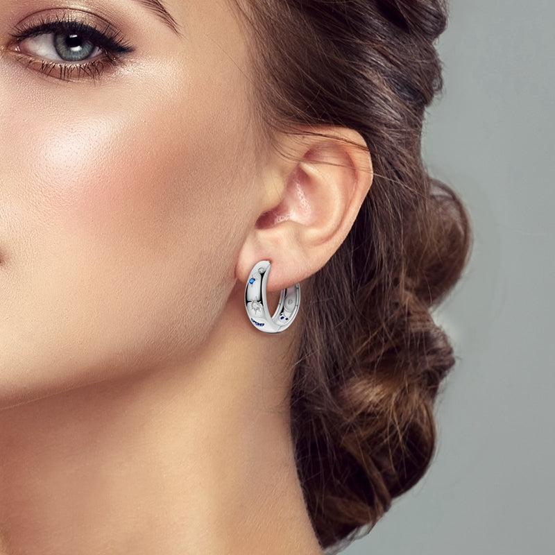 Medium Sun, Moon and Stars Earrings