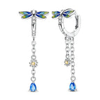 Dragonfly Tassel Earrings