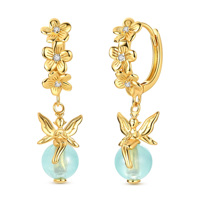 Luminous Flower Elf Earrings