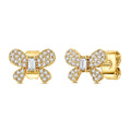 Sugar Cube Bow Earrings